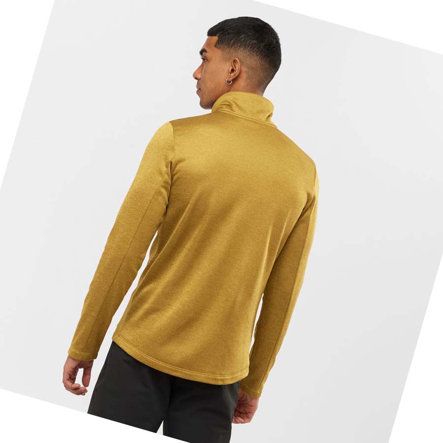 Sudadera Con Capucha Salomon ESSENTIAL LIGHTWARM SEAMLESS Hombre Amarillos | MX 3205DFM